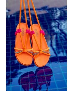 Papete em Cordas Color Laranja