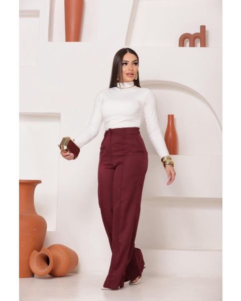 Calça Alfaitaria Vinho