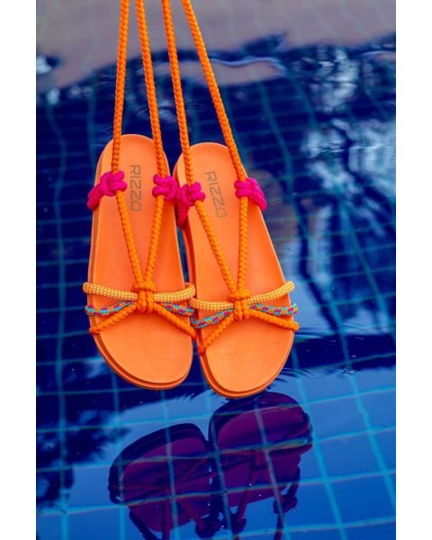 Papete em Cordas Color Laranja